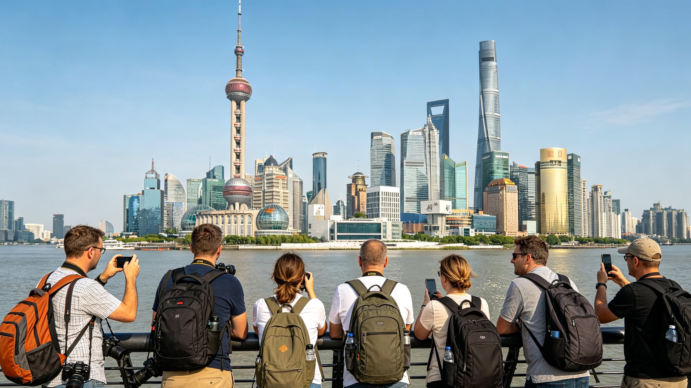 Modern Shanghai skyline featuring the Bund and Lujiazui financial district