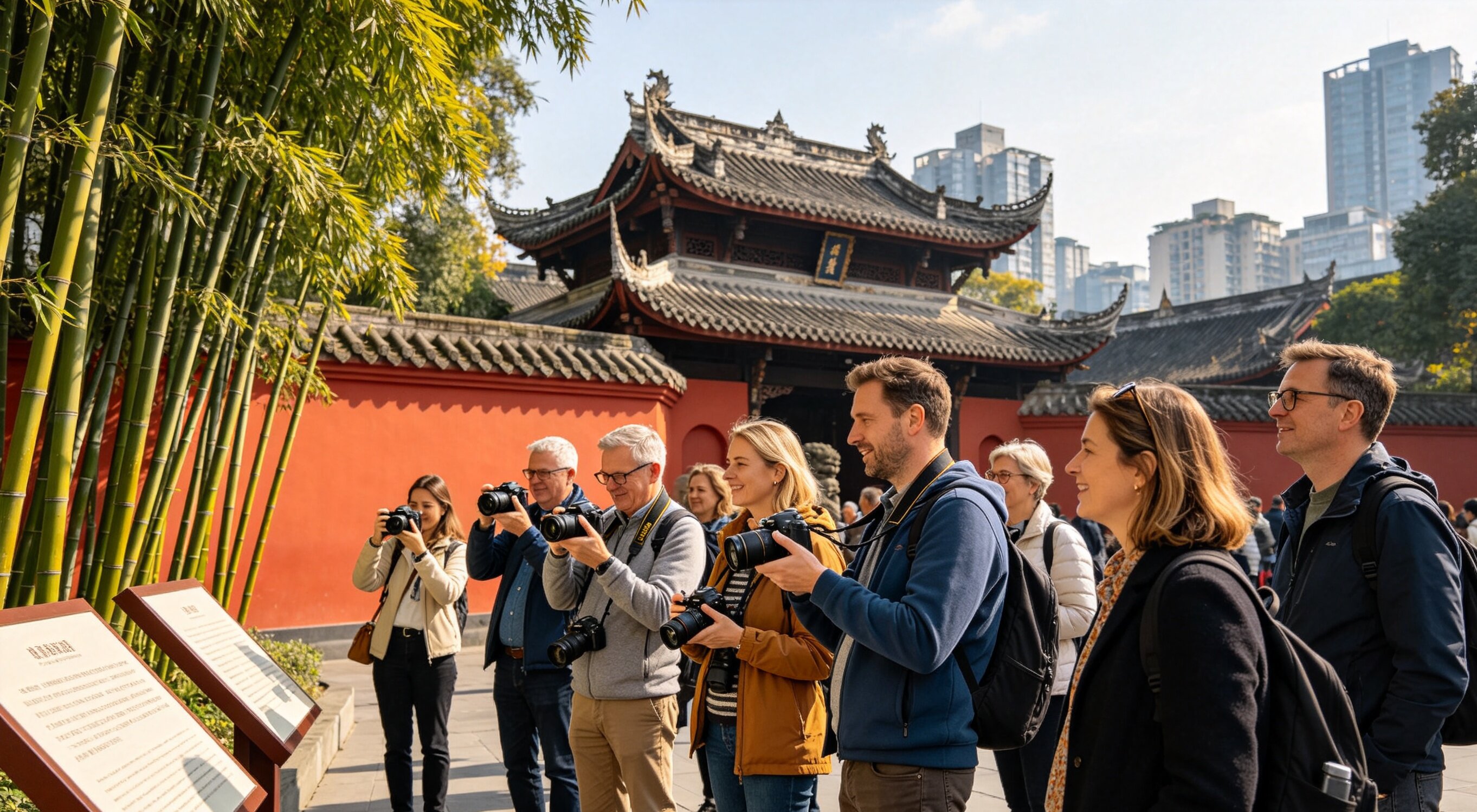 Chengdu's giant panda sanctuary and vibrant Sichuan food street scenes